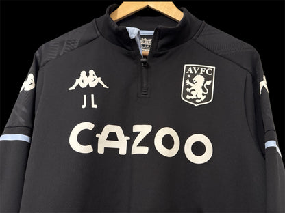 Aston Villa Kappa 1/4 Zip Training Top (Player Issue – JL Initials)