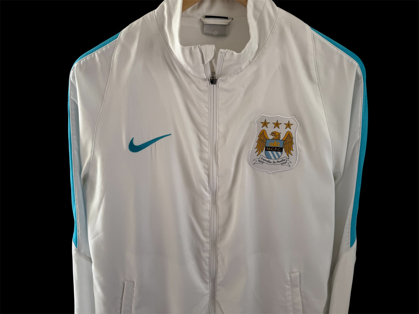 Manchester City white 2015-16 NIKE track jacket