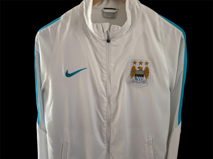 Manchester City white 2015-16 NIKE track jacket